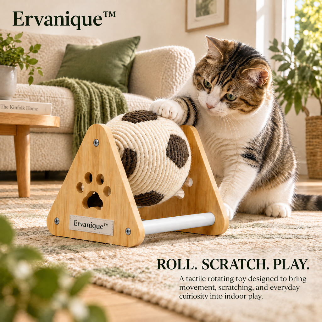 Ervanique™ Paw Roll Interactive Cat Toy