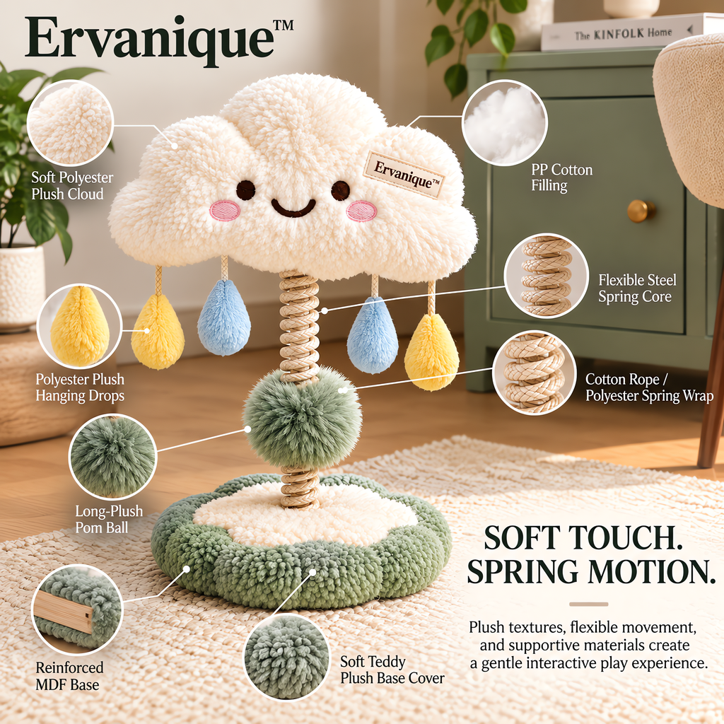 Ervanique™ Happy Cloud Spring Play Toy