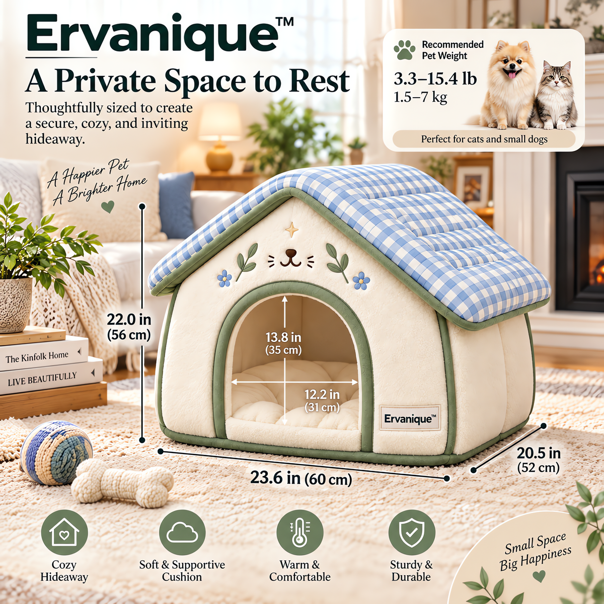Ervanique™ Cottage Retreat Pet House