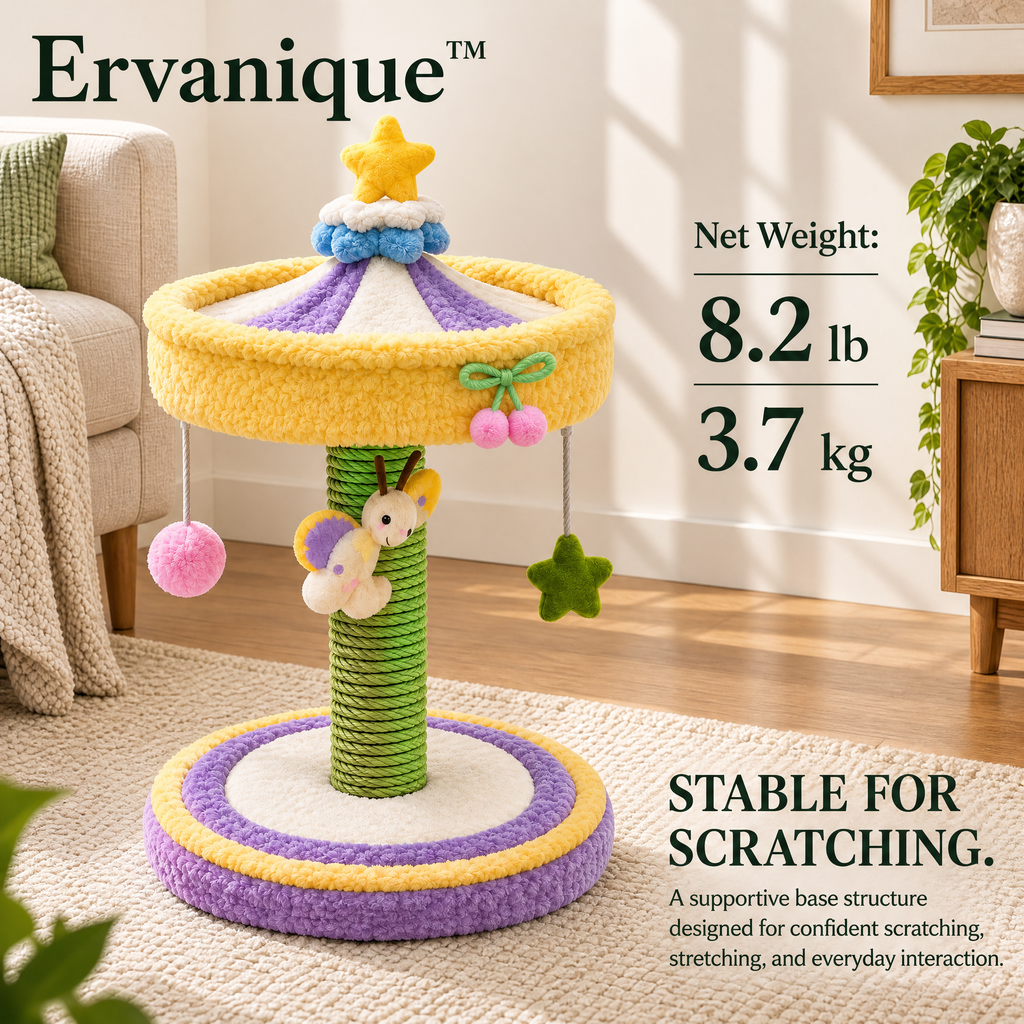 Ervanique™ Star Carousel Cat Scratcher