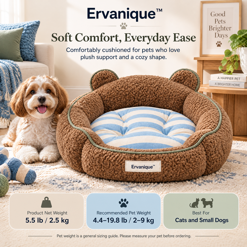 Ervanique™ Teddy Hug Pet Nest