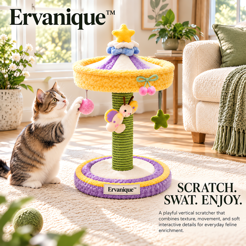 Ervanique™ Star Carousel Cat Scratcher