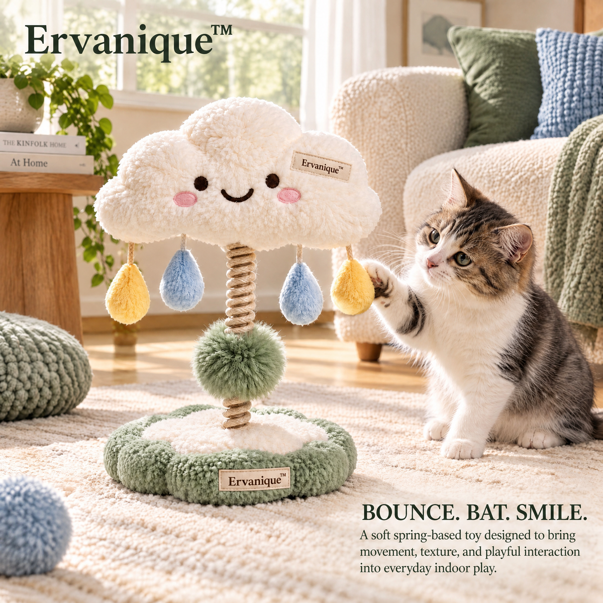 Ervanique™ Happy Cloud Spring Play Toy