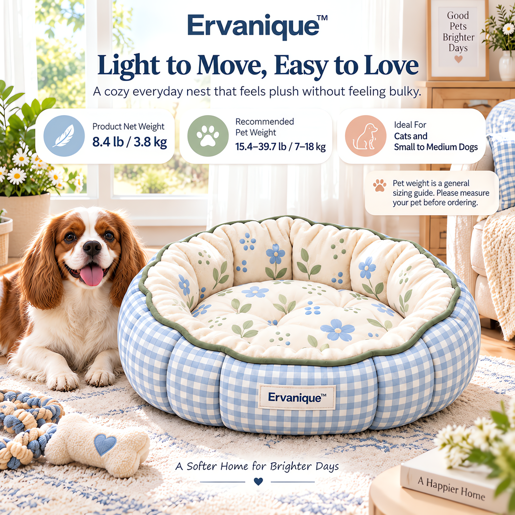Ervanique™ Floral Cloud Nest Bed