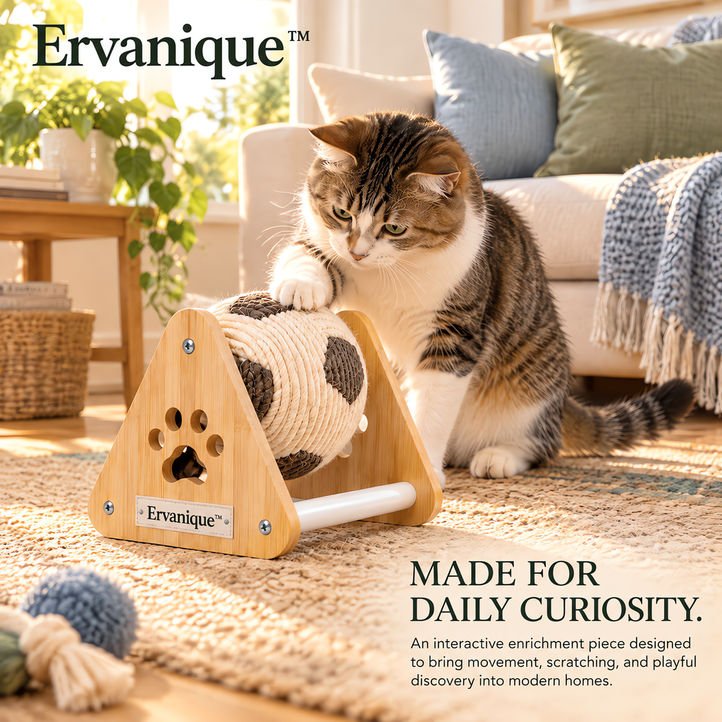 Ervanique™ Paw Roll Interactive Cat Toy