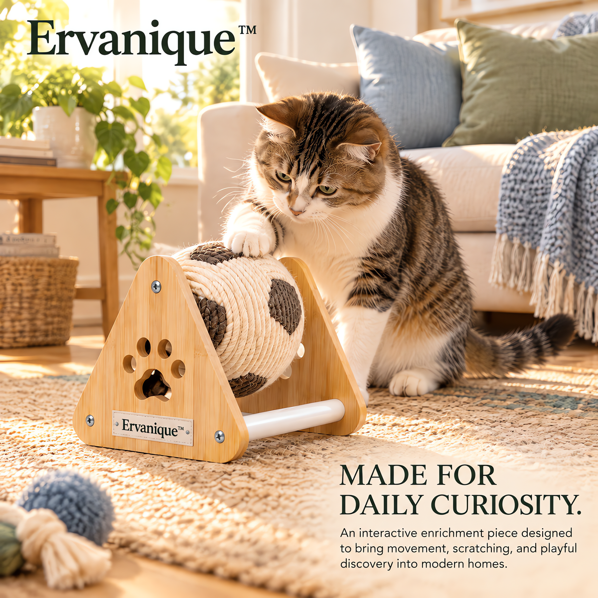 Ervanique™ Paw Roll Interactive Cat Toy