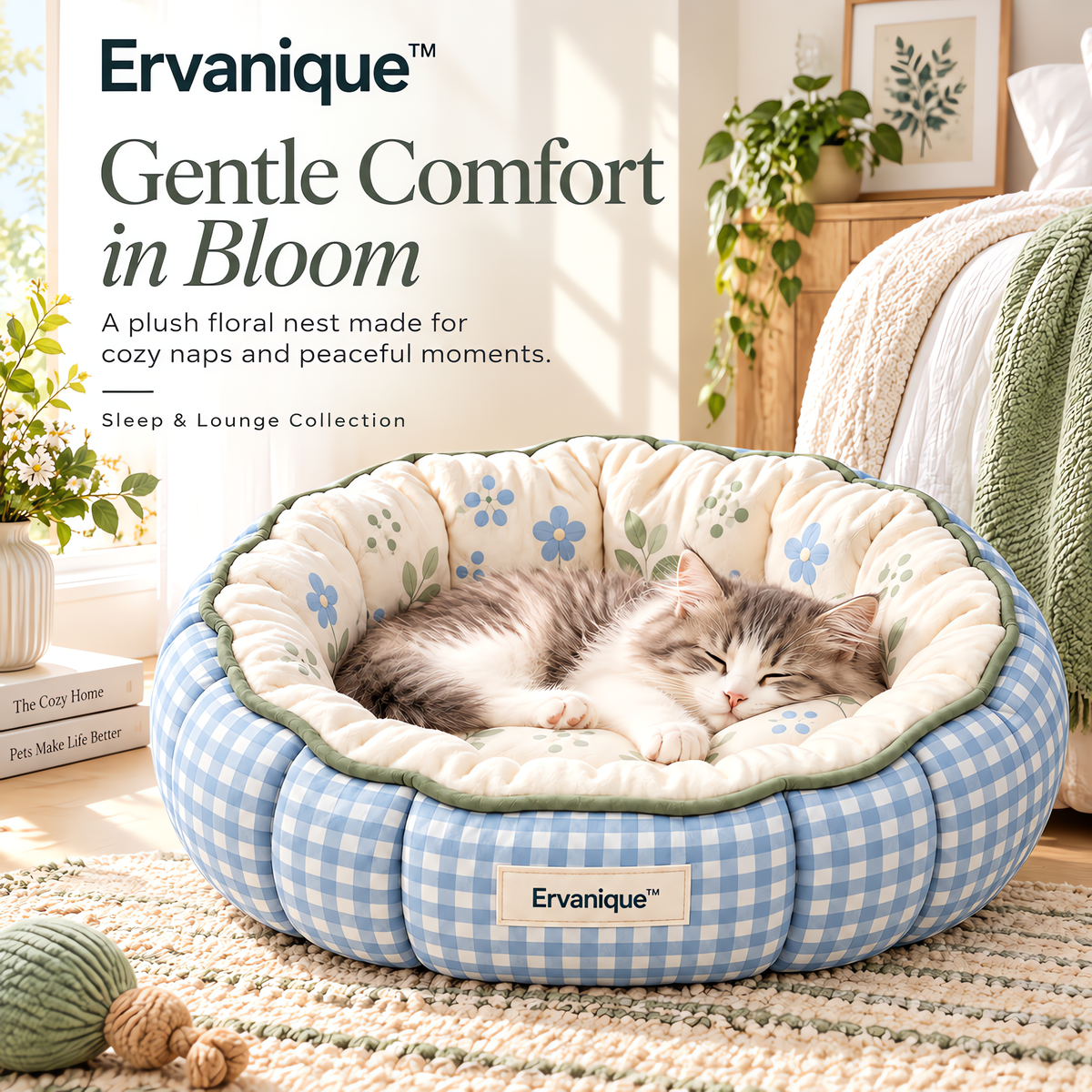 Ervanique™ Floral Cloud Nest Bed