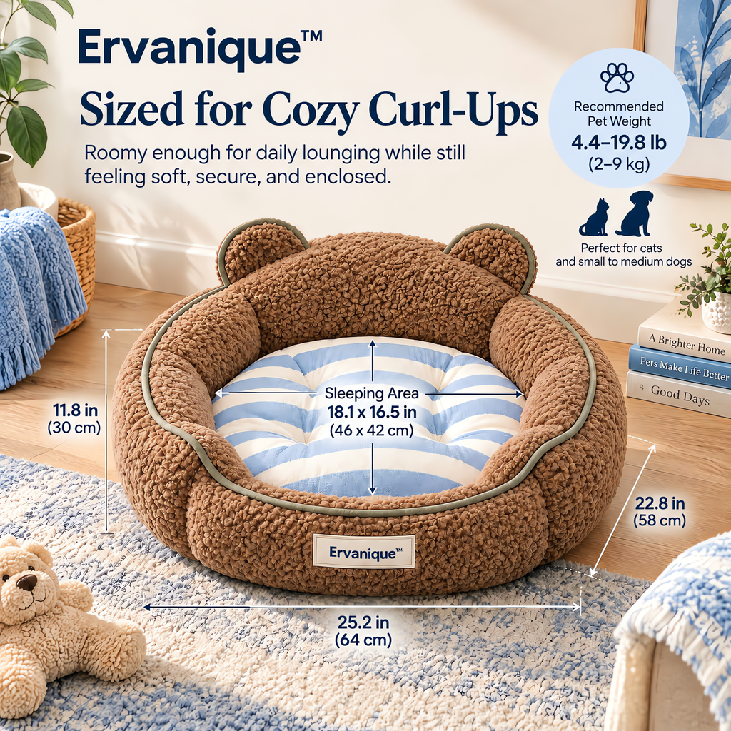 Ervanique™ Teddy Hug Pet Nest