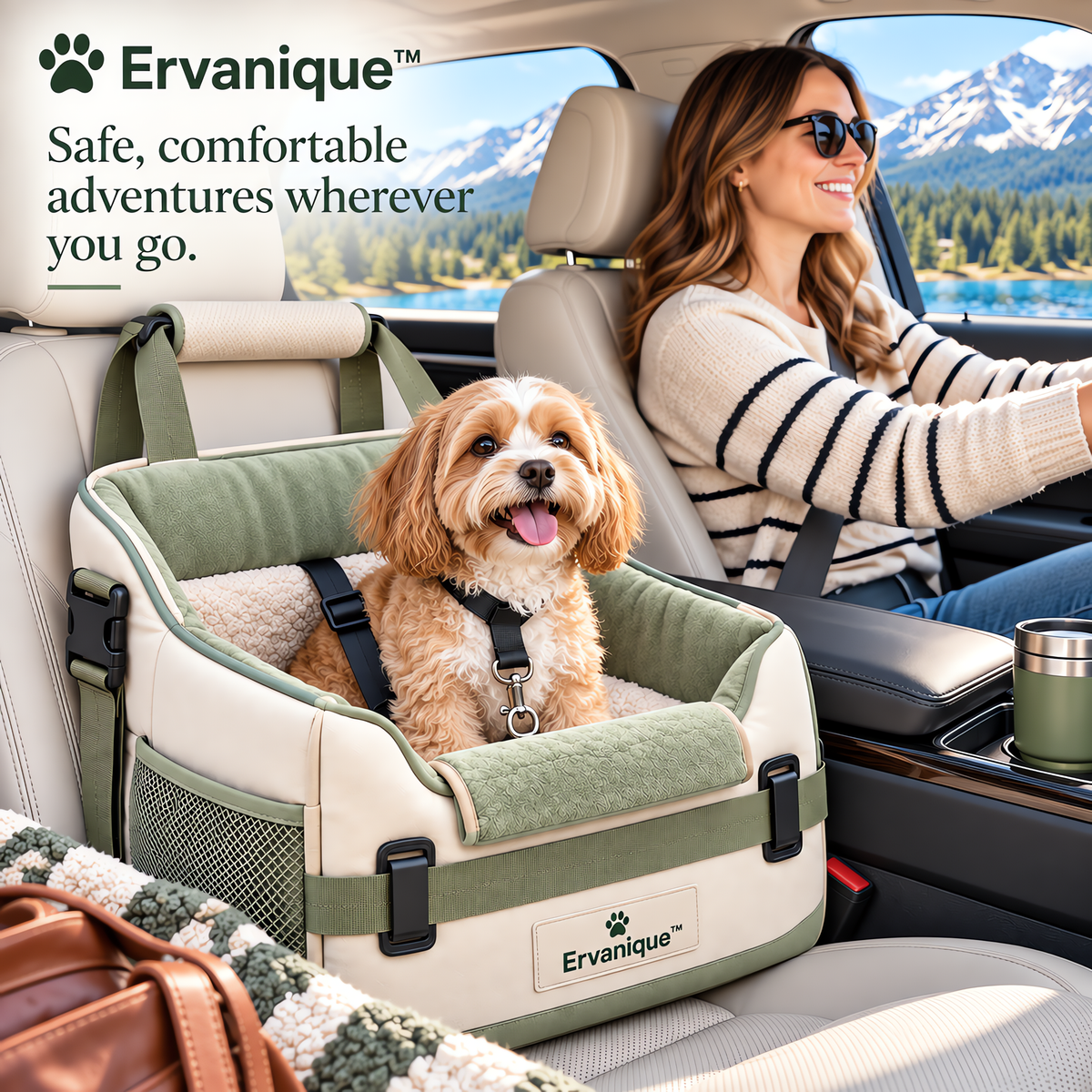 Ervanique™ Cozy Pet Car Seat