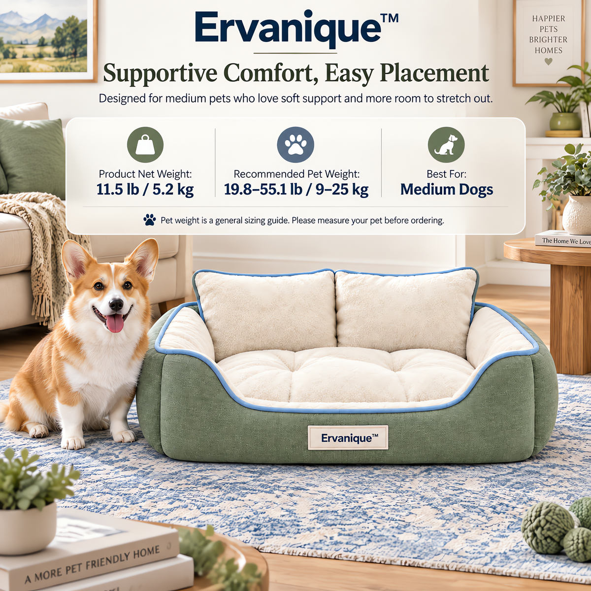 Ervanique™ Sage Comfort Bolster Sofa Bed