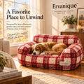 Ervanique™ Cozy Plaid Lounge Sofa Bed