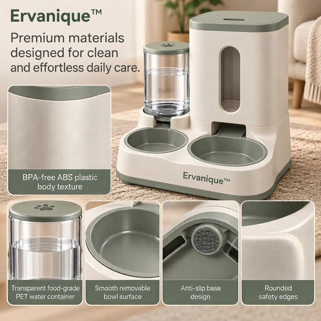 Ervanique™ Smart Pet Food & Water Station