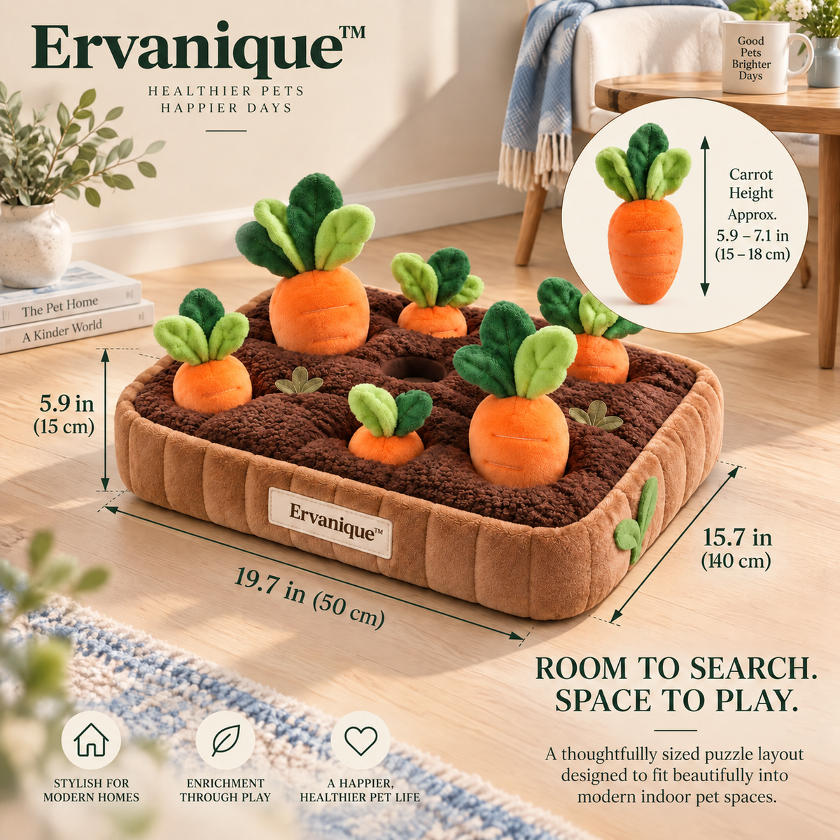 Ervanique™ Harvest Hide & Seek Carrot Puzzle