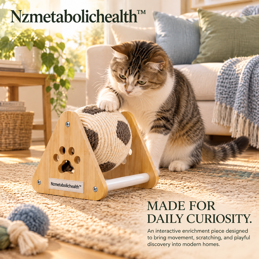 Nzmetabolichealth™ Paw Roll Interactive Cat Toy