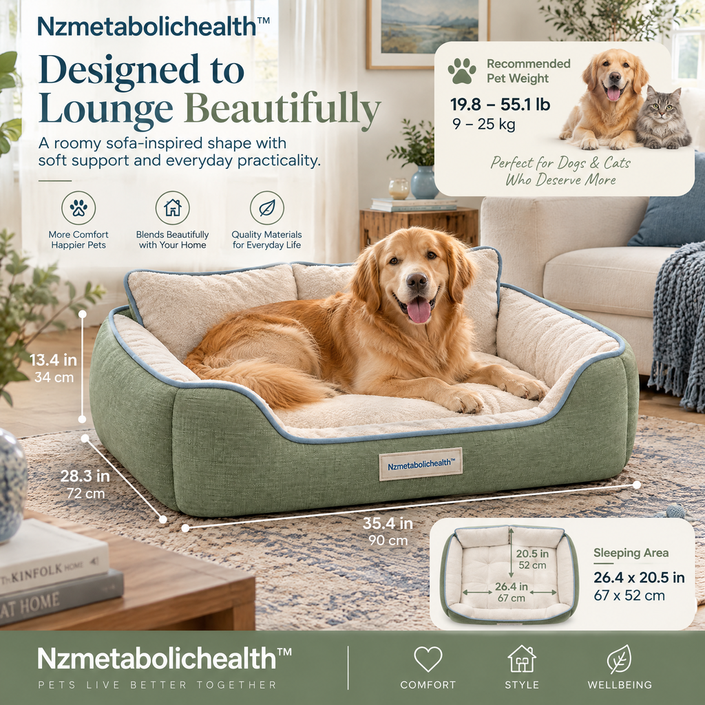 Nzmetabolichealth™ Sage Comfort Bolster Sofa Bed