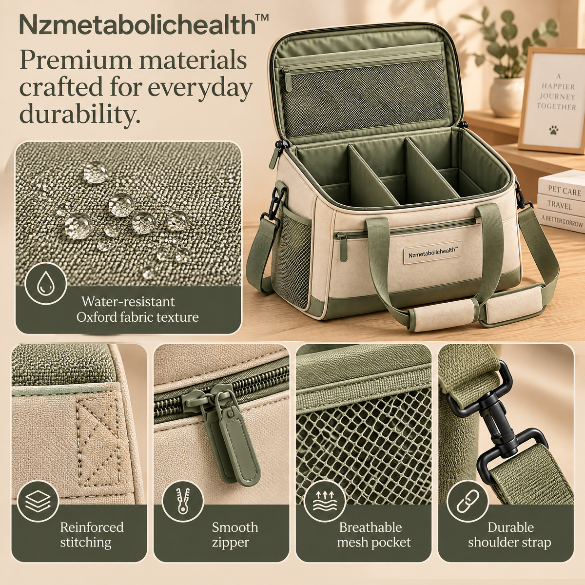 Nzmetabolichealth™ Pet Travel Organizer Bag