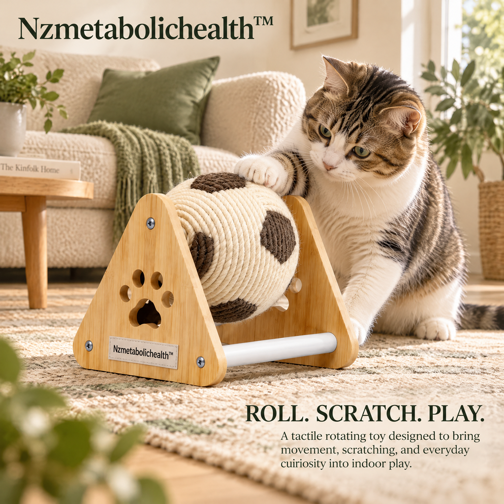 Nzmetabolichealth™ Paw Roll Interactive Cat Toy