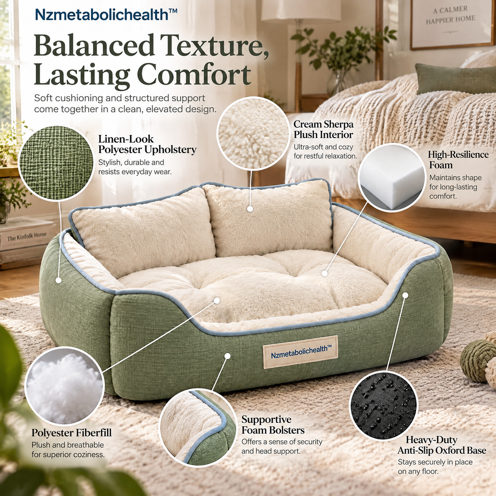 Nzmetabolichealth™ Sage Comfort Bolster Sofa Bed