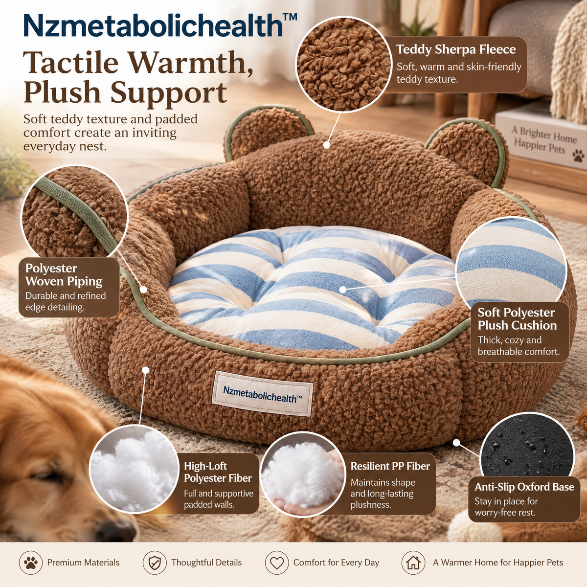 Nzmetabolichealth™ Teddy Hug Pet Nest