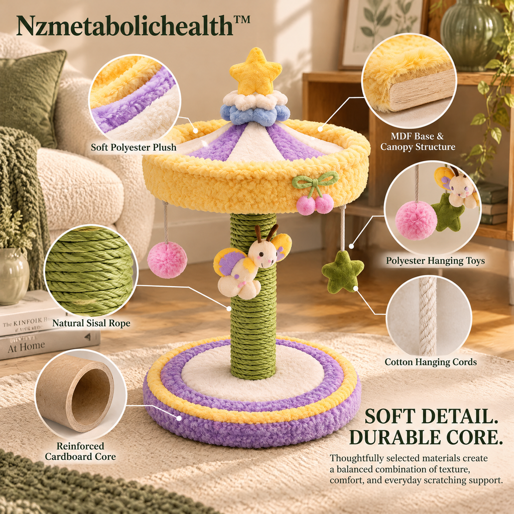 Nzmetabolichealth™ Star Carousel Cat Scratcher