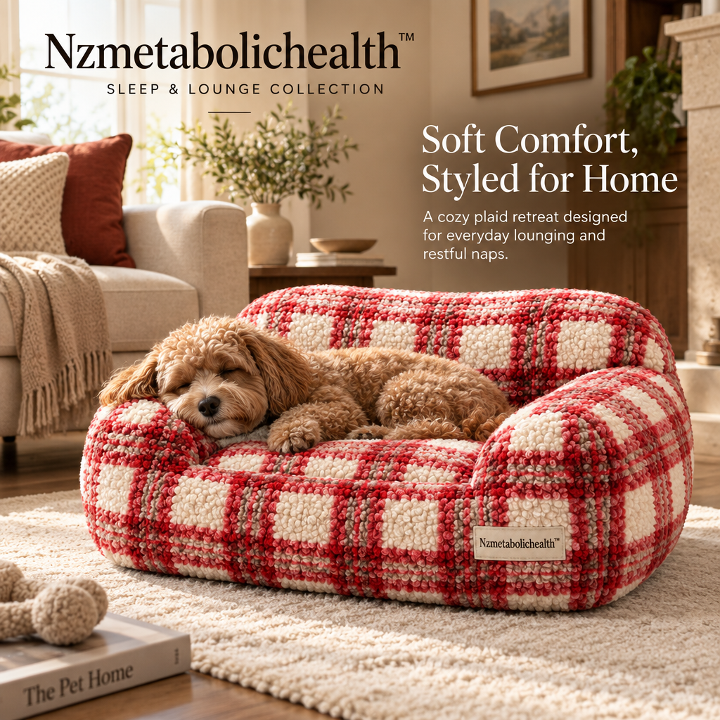 Nzmetabolichealth™ Cozy Plaid Lounge Sofa Bed