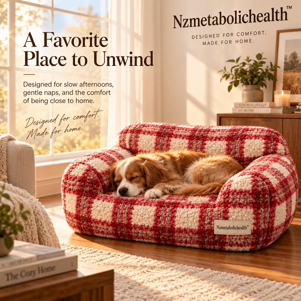 Nzmetabolichealth™ Cozy Plaid Lounge Sofa Bed