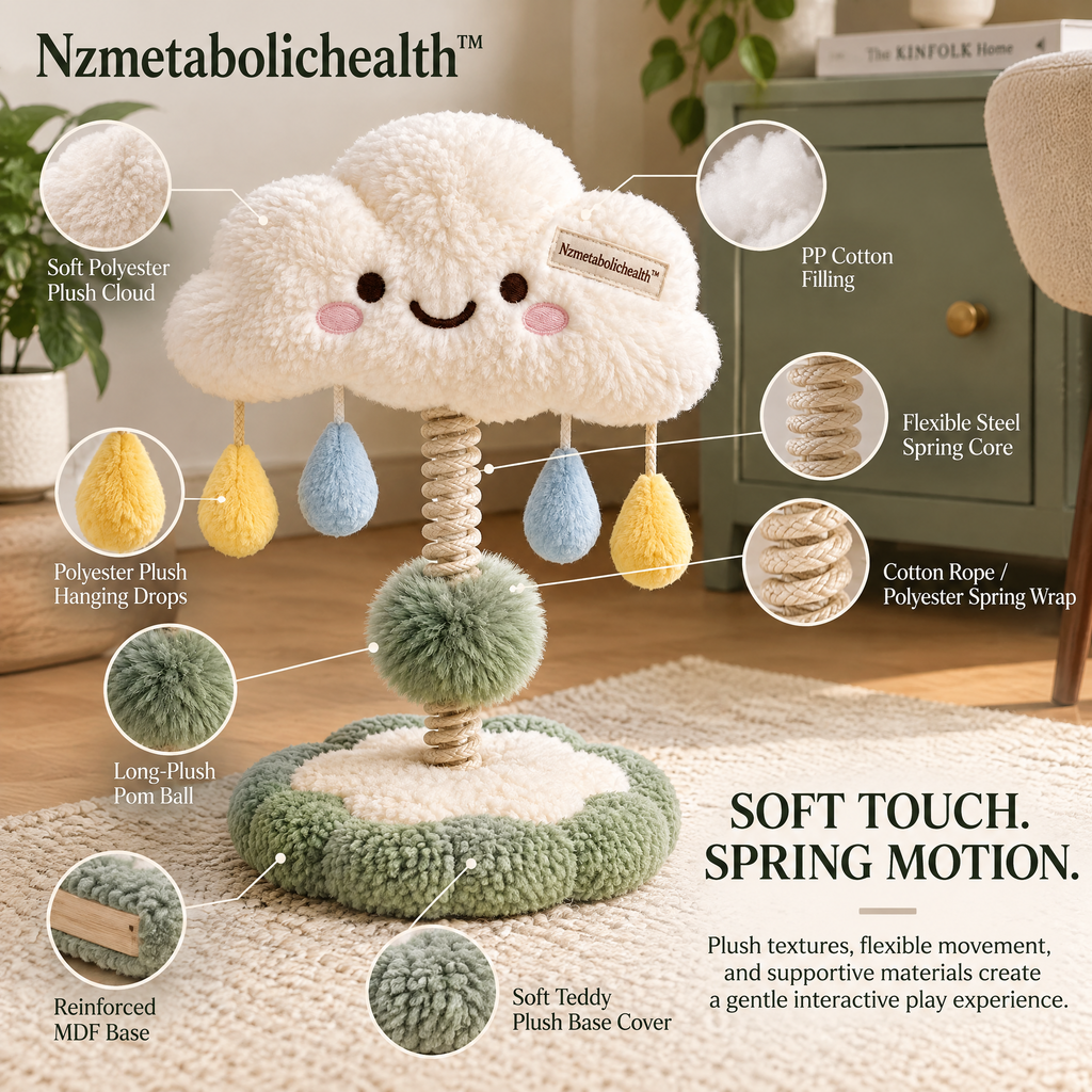 Nzmetabolichealth™ Happy Cloud Spring Play Toy