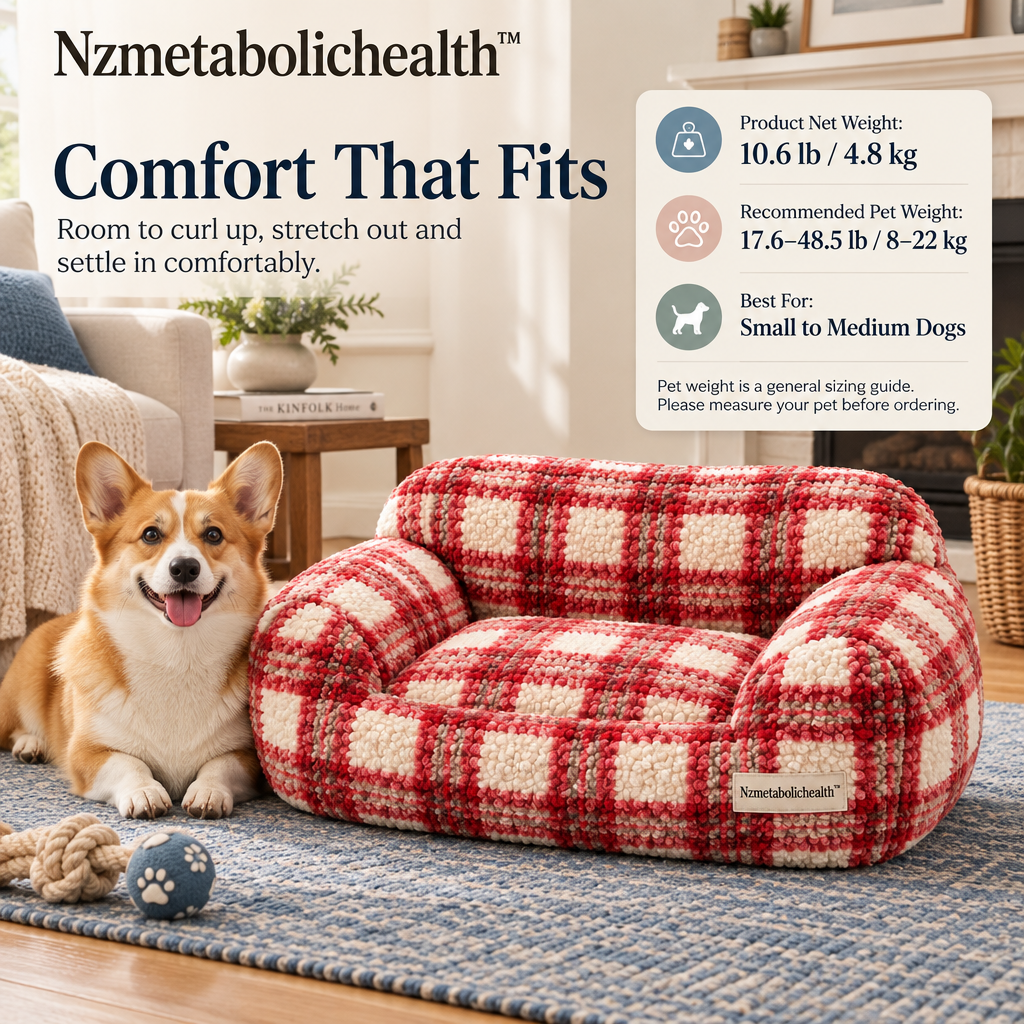 Nzmetabolichealth™ Cozy Plaid Lounge Sofa Bed