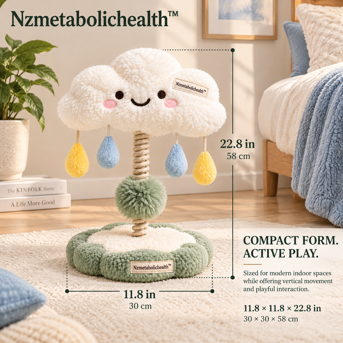 Nzmetabolichealth™ Happy Cloud Spring Play Toy
