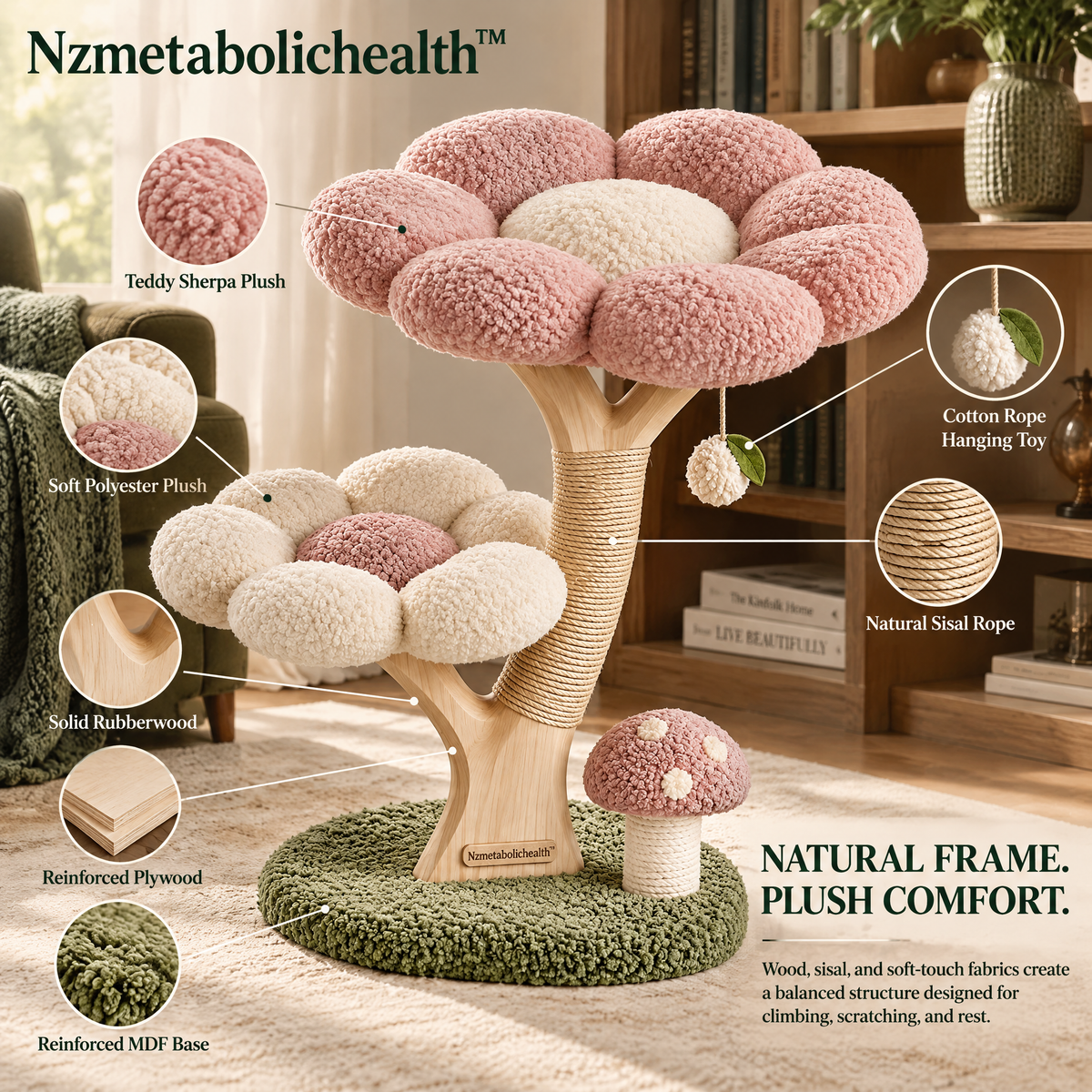 Nzmetabolichealth™ Blossom Garden Cat Tree