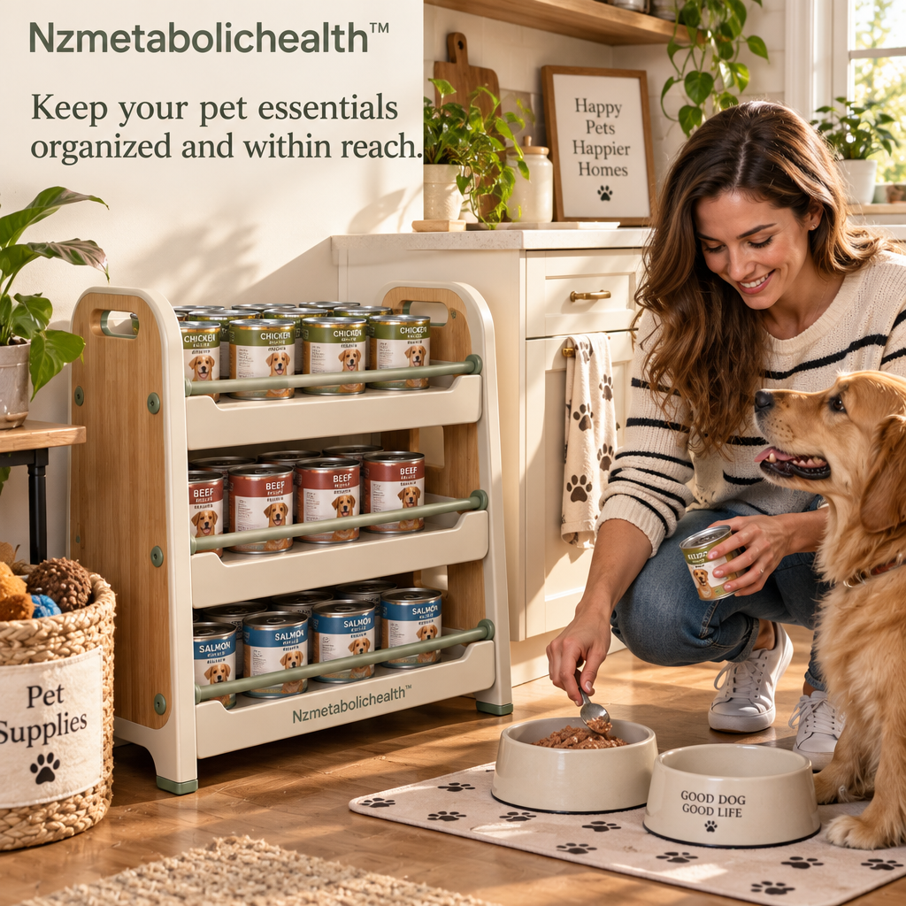 Nzmetabolichealth™ Pet Food Can Organizer Rack